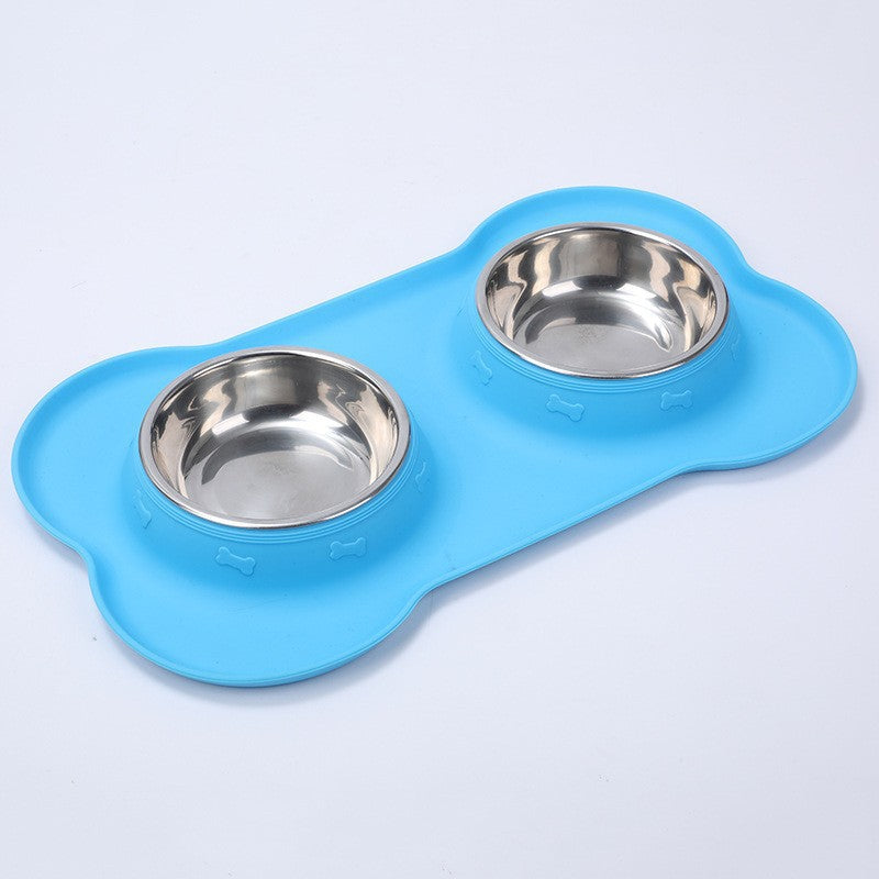 Silicone Pet Double Bowl Anti-slip Mat